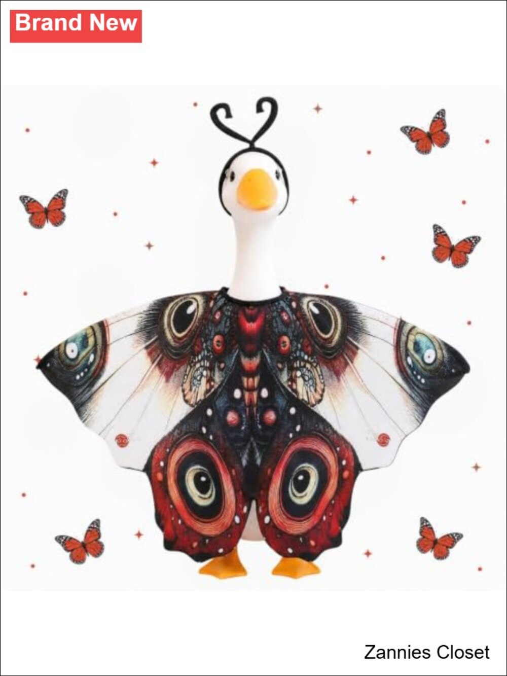 👻 Butterfly Moth Wing Cape Set for 23'' Porch Goose Statue Outdoor Decor